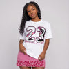 Comic 4s DopeSkill T-Shirt 23 with 4s Pattern Graphic