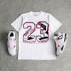 Comic 4s DopeSkill T-Shirt 23 with 4s Pattern Graphic