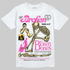 Jordan 4 Comic DopeSkill T-Shirt Broken Bones Graphic Streetwear - WHite 