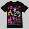 Jordan 4 Comic DopeSkill T-Shirt Broken Bones Graphic Streetwear - Black