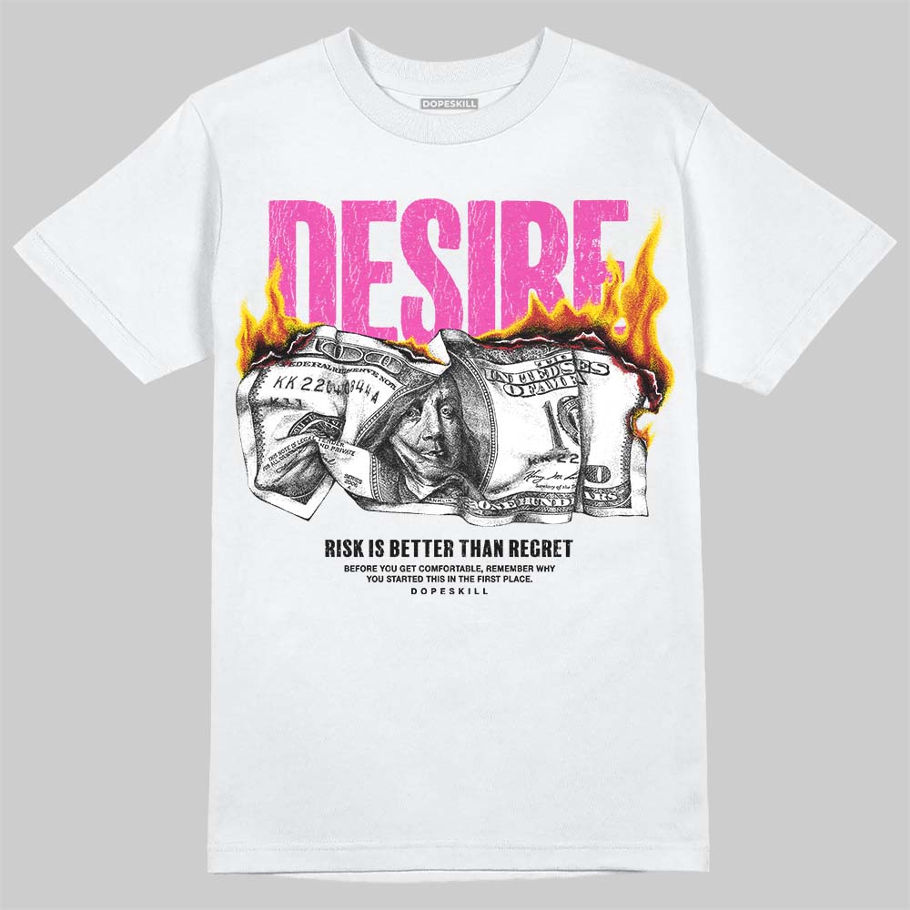 Jordan 4 Comic DopeSkill T-Shirt Desire Graphic Streetwear - White