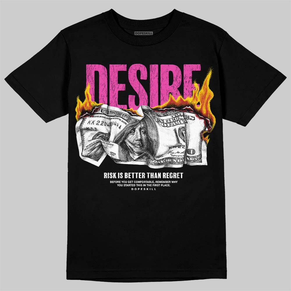 Jordan 4 Comic DopeSkill T-Shirt Desire Graphic Streetwear - Black