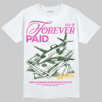 Jordan 4 Comic DopeSkill T-Shirt Forever Paid Graphic Streetwear - White