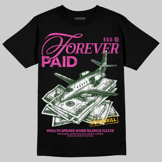 Jordan 4 Comic DopeSkill T-Shirt Forever Paid Graphic Streetwear - Black