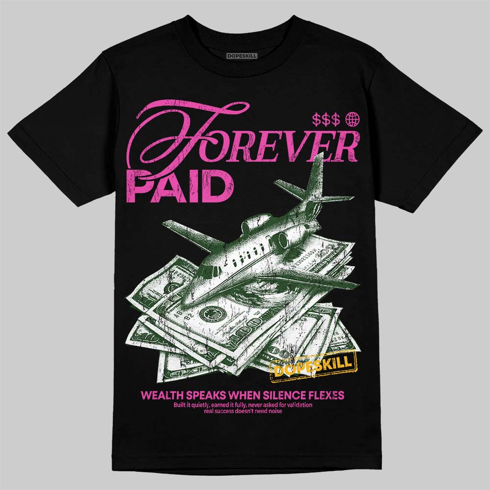 Jordan 4 Comic DopeSkill T-Shirt Forever Paid Graphic Streetwear - Black