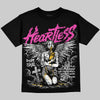 Jordan 4 Comic DopeSkill Oversize Print T-Shirt Heartless Graphic Streetwear - Black