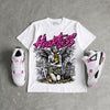 Comic 4s DopeSkill Oversize Print T-Shirt Heartless Graphic