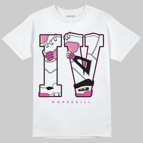 Jordan 4 Comic DopeSkill T-Shirt IV Jordan 4 Graphic Streetwear - White