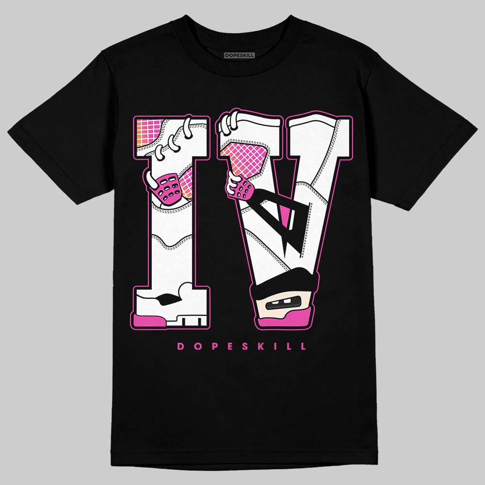 Jordan 4 Comic DopeSkill T-Shirt IV Jordan 4 Graphic Streetwear - black