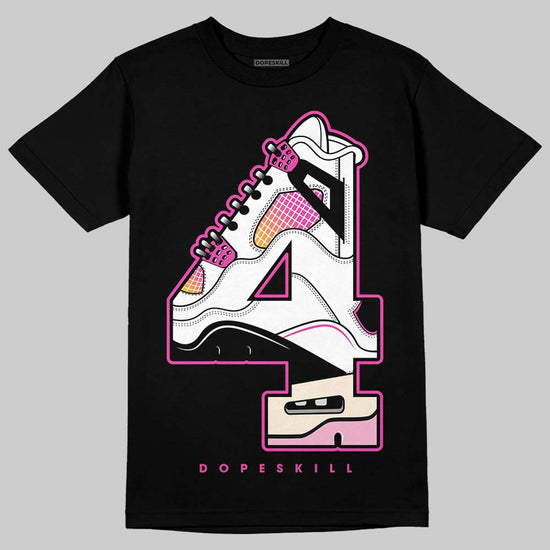 Jordan 4 Comic DopeSkill T-Shirt No.4 Graphic Streetwear - Black
