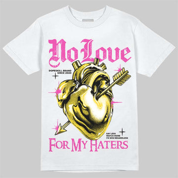 Jordan 4 Comic DopeSkill T-Shirt No Love For My Haters Graphic Streetwear - White
