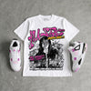 Comic 4s DopeSkill Oversize Print T-Shirt No Money No Lust Graphic