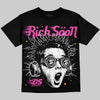 Jordan 4 Comic DopeSkill Oversize Print T-Shirt Rich Soon Graphic Streetwear - Black