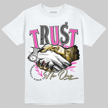 Jordan 4 Comic DopeSkill T-Shirt Trust No One Graphic Streetwear - White