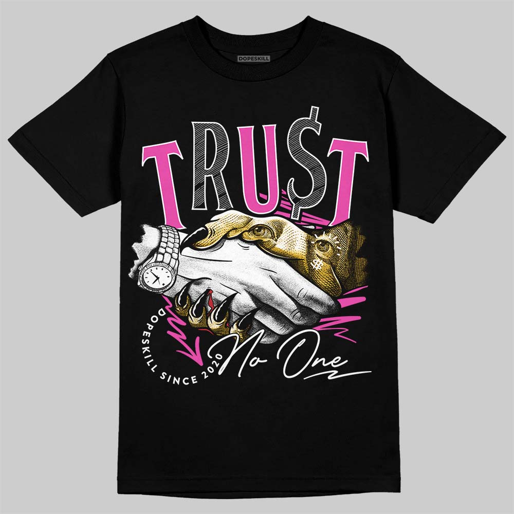 Jordan 4 Comic DopeSkill T-Shirt Trust No One Graphic Streetwear - Black
