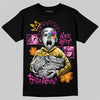 Jordan 4 Comic DopeSkill T-Shirt Work Hard Rise Above Graphic Streetwear - Black