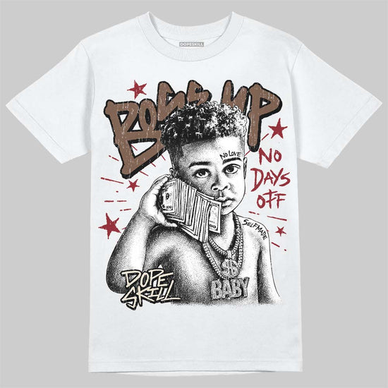Jordan 12 “Fireside” DopeSkill T-Shirt Boss Up Graphic Streetwear - White