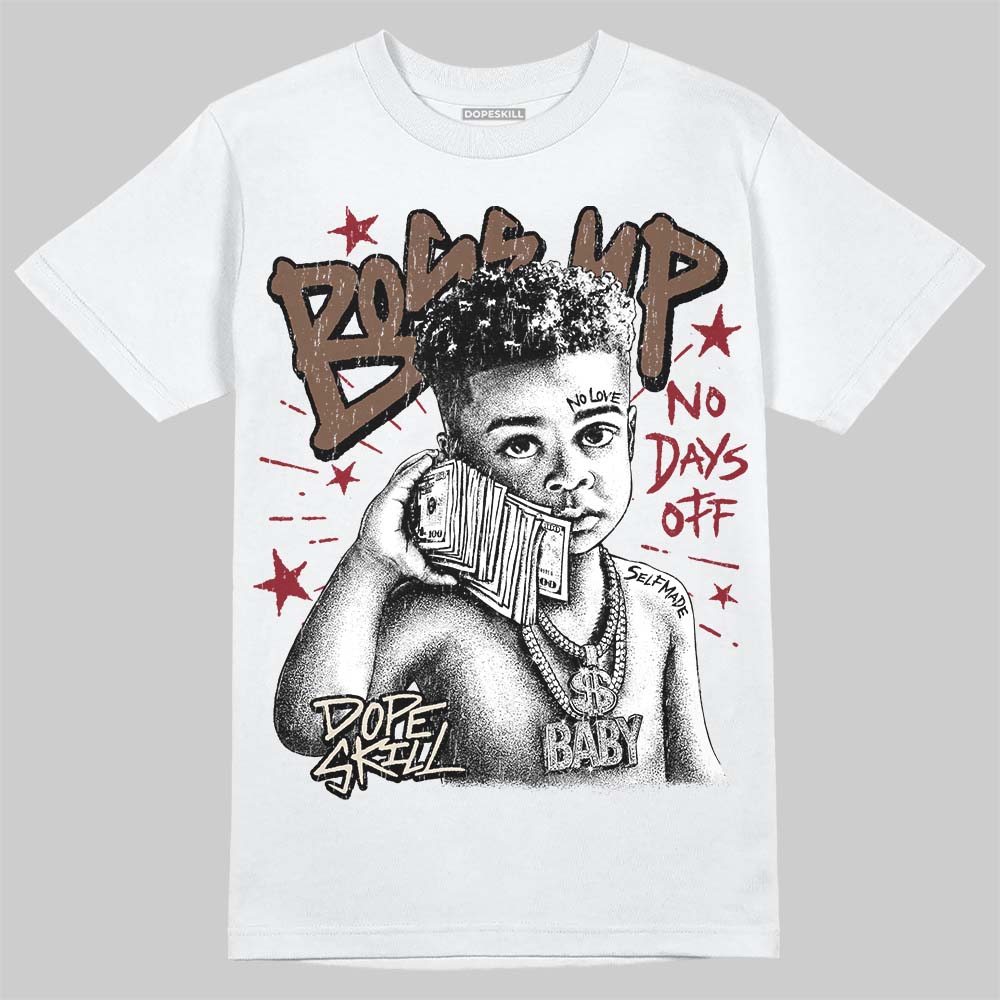 Jordan 12 “Fireside” DopeSkill T-Shirt Boss Up Graphic Streetwear - White