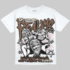 Jordan 12 “Fireside” DopeSkill Oversize Print T-Shirt Distorted Realms Graphic Streetwear - White