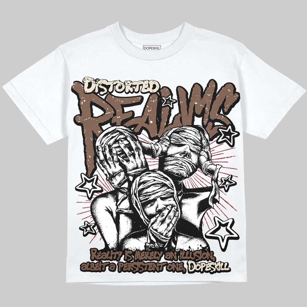 Jordan 12 “Fireside” DopeSkill Oversize Print T-Shirt Distorted Realms Graphic Streetwear - White