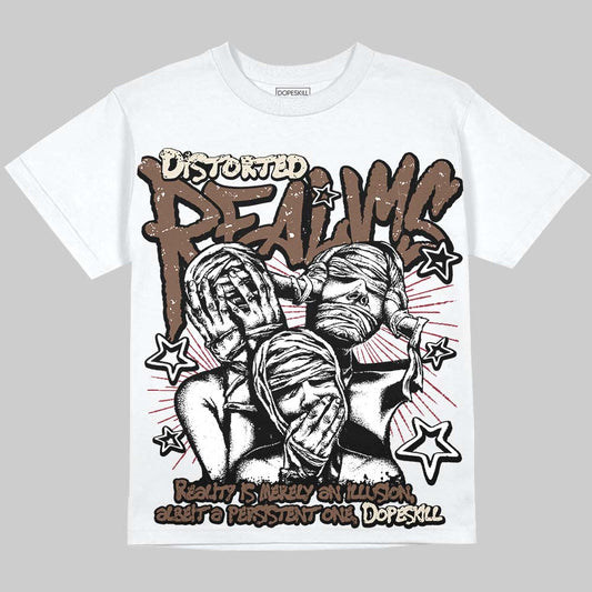 Jordan 12 “Fireside” DopeSkill Oversize Print T-Shirt Distorted Realms Graphic Streetwear - White