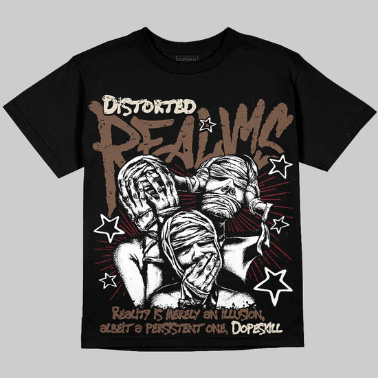 Jordan 12 “Fireside” DopeSkill Oversize Print T-Shirt Distorted Realms Graphic Streetwear - Black