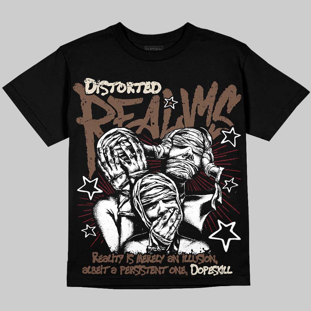 Jordan 12 “Fireside” DopeSkill Oversize Print T-Shirt Distorted Realms Graphic Streetwear - Black