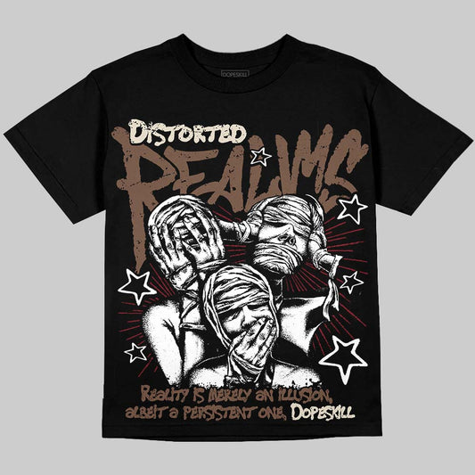 Jordan 12 “Fireside” DopeSkill Oversize Print T-Shirt Distorted Realms Graphic Streetwear - Black