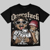 Jordan 12 “Fireside” DopeSkill Oversize Print T-Shirt Overstack Graphic Streetwear - Black