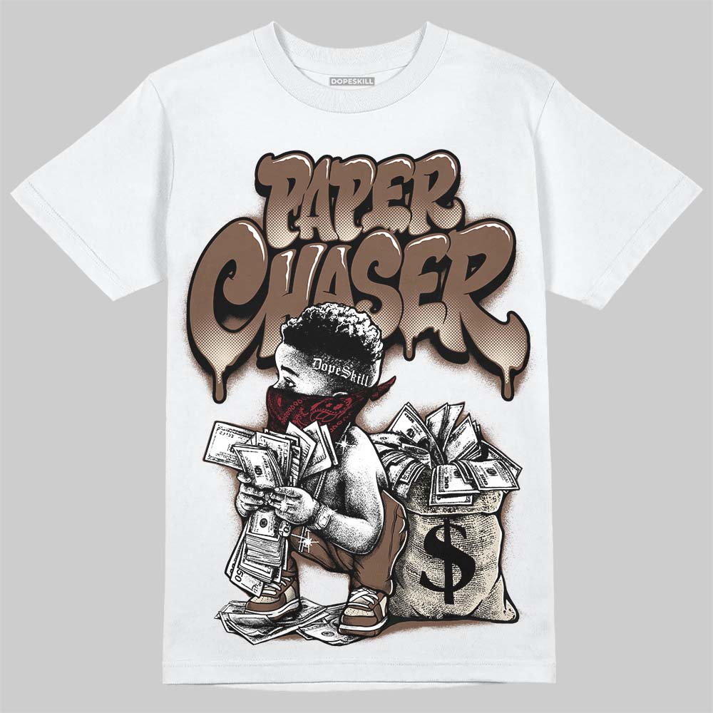 Jordan 12 “Fireside” DopeSkill T-Shirt Paper Chaser Boy Graphic Streetwear - White