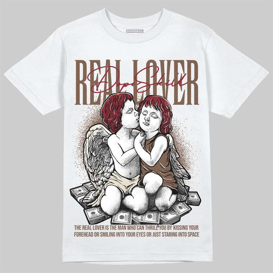 Jordan 12 “Fireside” DopeSkill T-Shirt Real Lover Graphic Streetwear - White