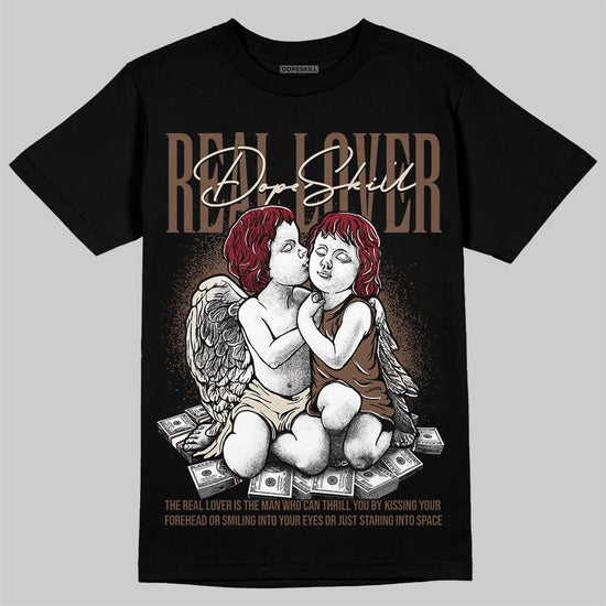 Jordan 12 “Fireside” DopeSkill T-Shirt Real Lover Graphic Streetwear - black