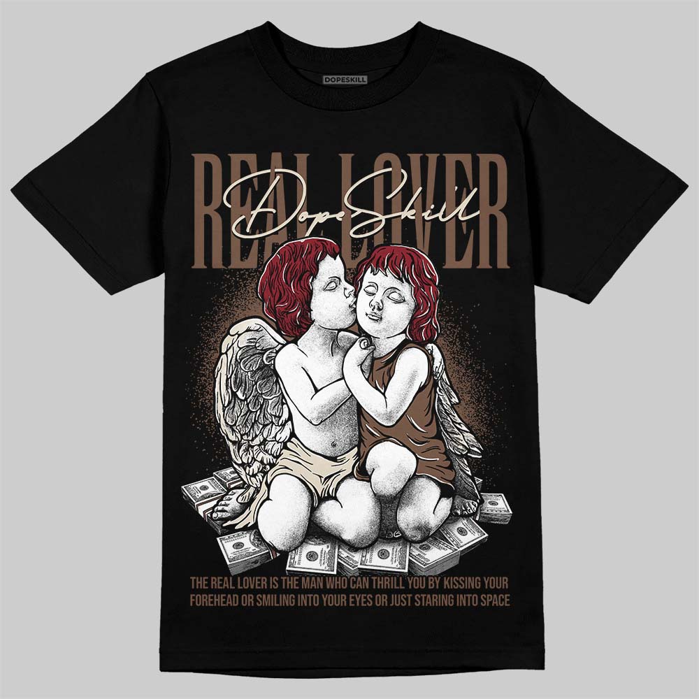 Jordan 12 “Fireside” DopeSkill T-Shirt Real Lover Graphic Streetwear - black