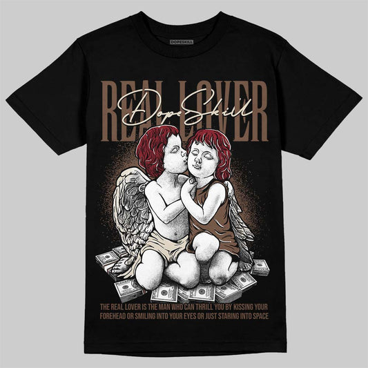 Jordan 12 “Fireside” DopeSkill T-Shirt Real Lover Graphic Streetwear - black