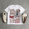 Fireside 12s DopeSkill T-Shirt Real Ones Move In Silence Graphic