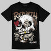 Jordan 12 “Fireside” DopeSkill T-Shirt Rebirth Graphic Streetwear - Black