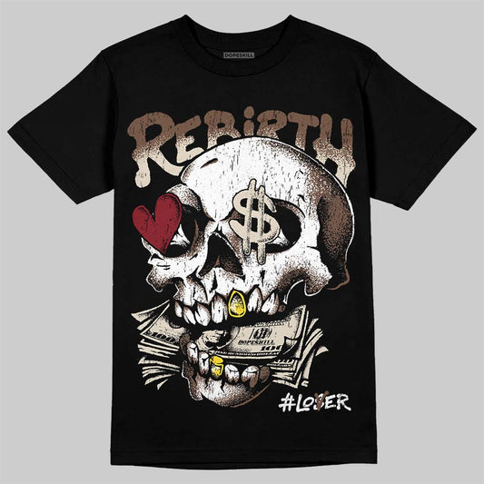 Jordan 12 “Fireside” DopeSkill T-Shirt Rebirth Graphic Streetwear - Black