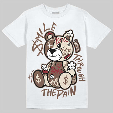 Jordan 12 “Fireside” DopeSkill T-Shirt Smile Through The Pain Graphic Streetwear - White