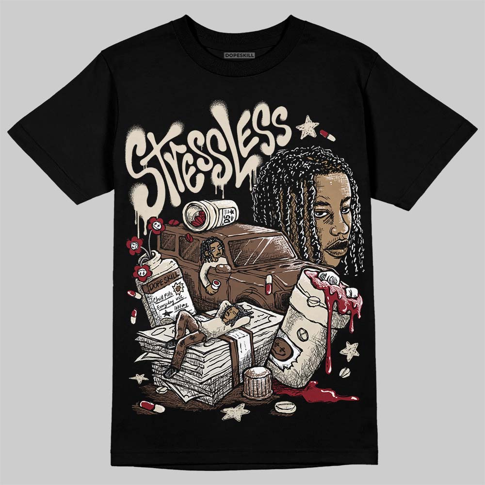 Jordan 12 “Fireside” DopeSkill T-Shirt Stressless Graphic Streetwear - Black