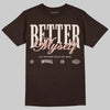 Jordan 3 "Fireside" DopeSkill T-Shirt Better Myself Graphic Streetwear - Dark Chocolate