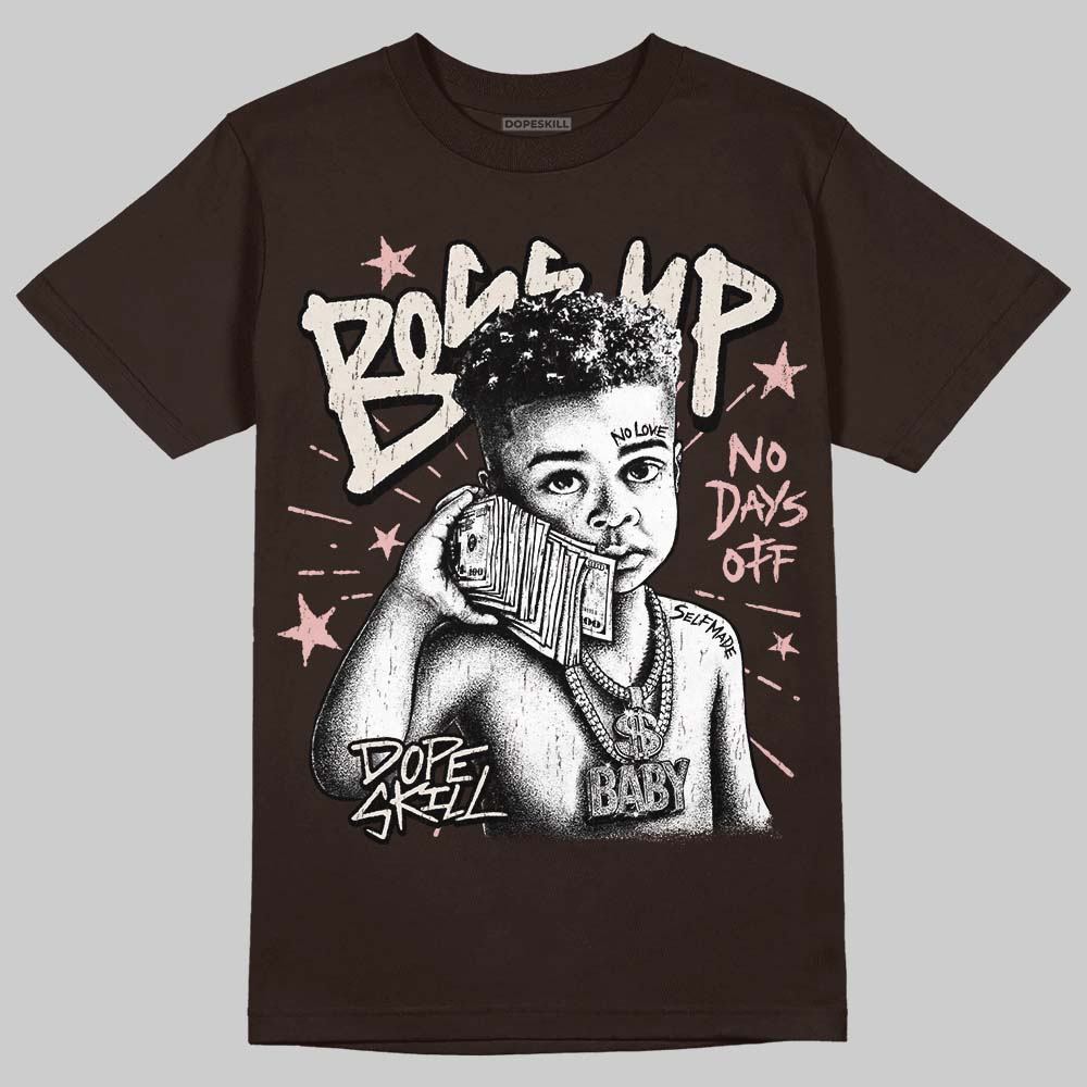 Jordan 3 "Fireside" DopeSkill T-Shirt Boss Up Graphic Streetwear - Dark Chocolate