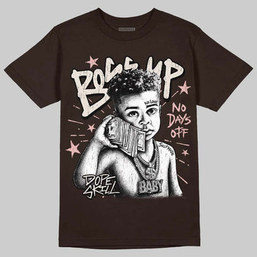 Jordan 3 "Fireside" DopeSkill T-Shirt Boss Up Graphic Streetwear - Dark Chocolate
