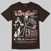 Jordan 3 "Fireside" DopeSkill T-Shirt Broken Bones Graphic Streetwear - Dark Chocolate