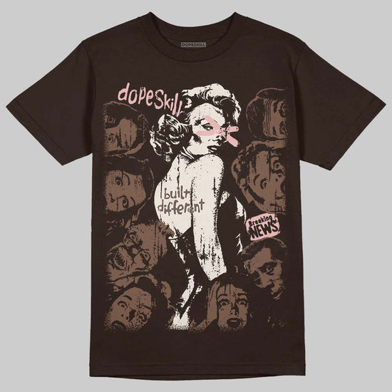 Jordan 3 "Fireside" DopeSkill T-Shirt Built Different Graphic Streetwear - Dark Chocolate