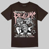 Jordan 3 "Fireside" DopeSkill T-Shirt Distorted Realms Graphic Streetwear - Dark Chocolate