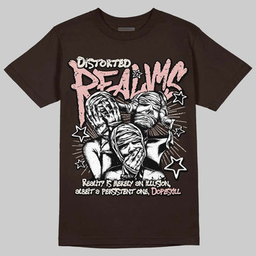 Jordan 3 "Fireside" DopeSkill T-Shirt Distorted Realms Graphic Streetwear - Dark Chocolate