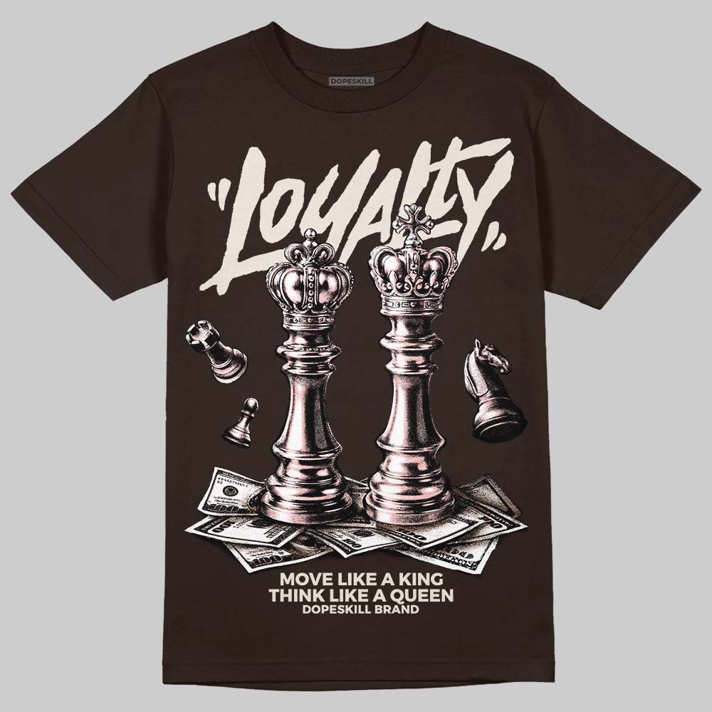 Jordan 3 "Fireside" DopeSkill T-Shirt Loyalty Graphic Streetwear - Dark Chocolate