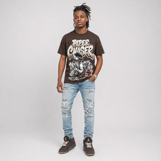 Fireside 3s DopeSkill T-Shirt Paper Chaser Boy Graphic