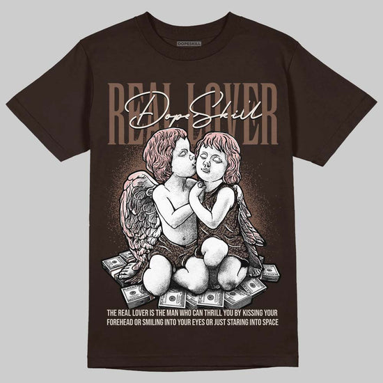 Jordan 3 "Fireside" DopeSkill T-Shirt Real Lover Graphic Streetwear - Dark Chocolate