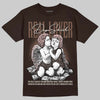Jordan 3 "Fireside" DopeSkill T-Shirt Real Lover Graphic Streetwear - Dark Chocolate